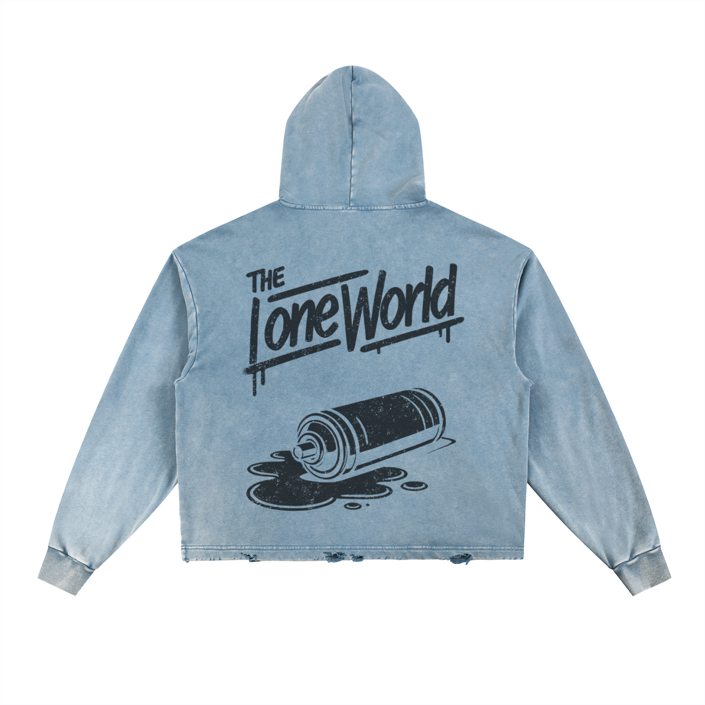 TLW Blue Vintage Washed Hoodie