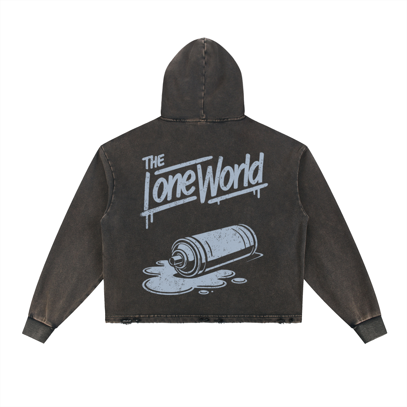 TLW Black Vintage Washed Hoodie