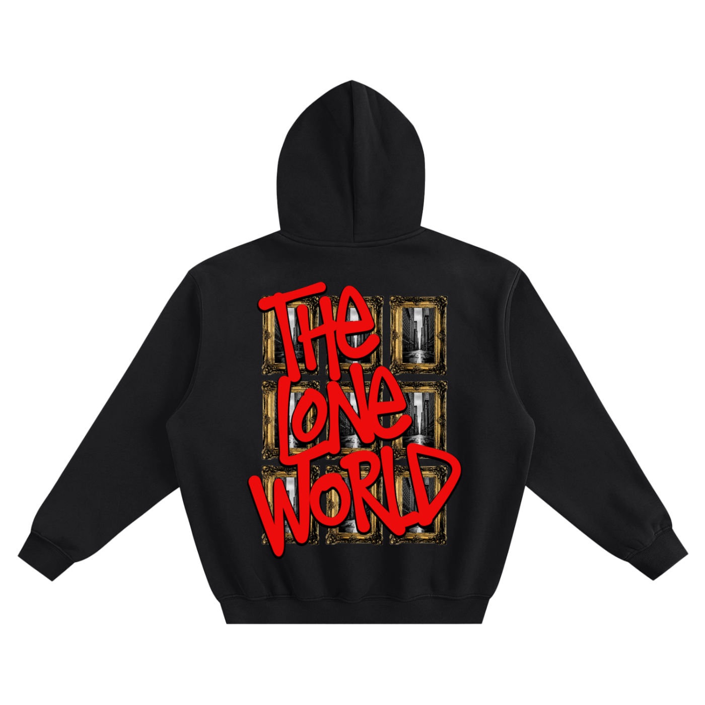 TLW Black Boxy Hoodie