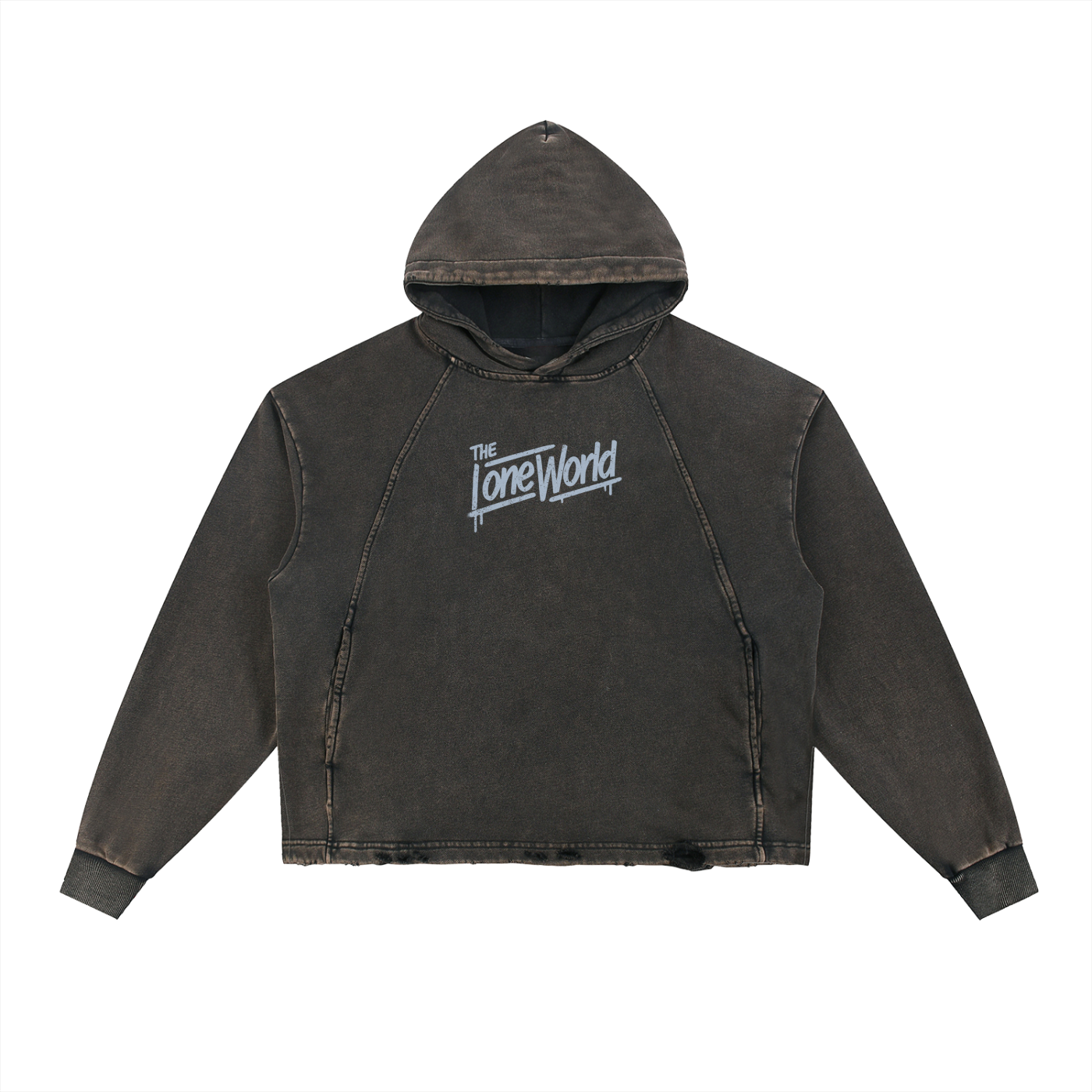 TLW Black Vintage Washed Hoodie