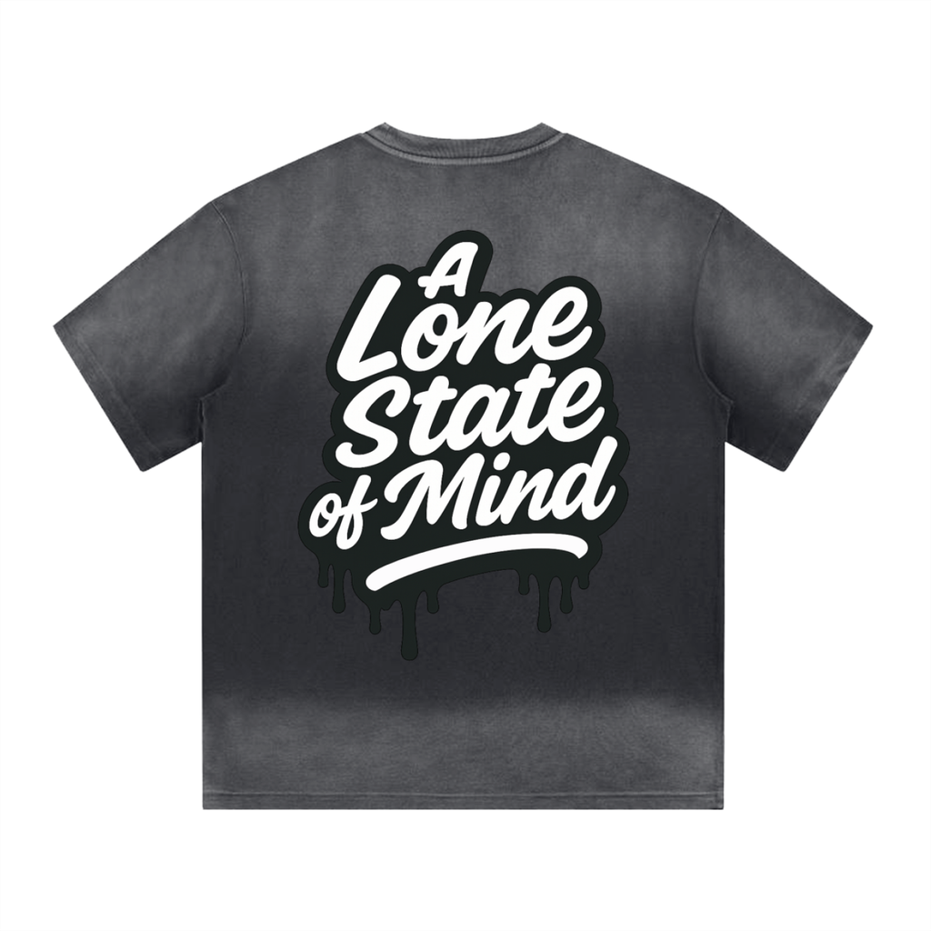 A Lone State of Mind Gradient Washed Tee