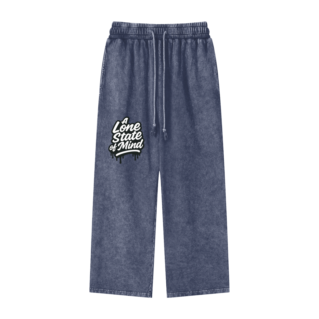 A Lone State of Mind Snow Washed Sweatpants